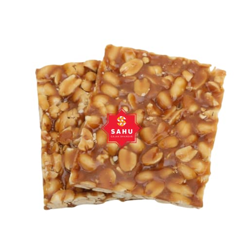 Image of SAHU GAJAK BHANDAR Peanut Chikki 400 Gram
