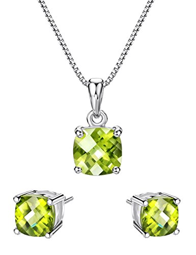 Mints S925 2ct Peridot Jewelry Set...