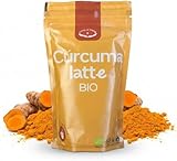 FINCA LA MESA Curcuma Latte Ecológico Original en Polvo | Golden Milk Bio con Cúrcuma, Jengibre y Pimienta Negra | Leche Dorada Natural Sin Aditivos | Origen España | 150g