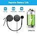 Motorcycle Helmet Wireless Bluetooth Headset Headphones for Helmets Wireless Headphones with Microphone Sound System for Motorcycle 0.27 inches Silm