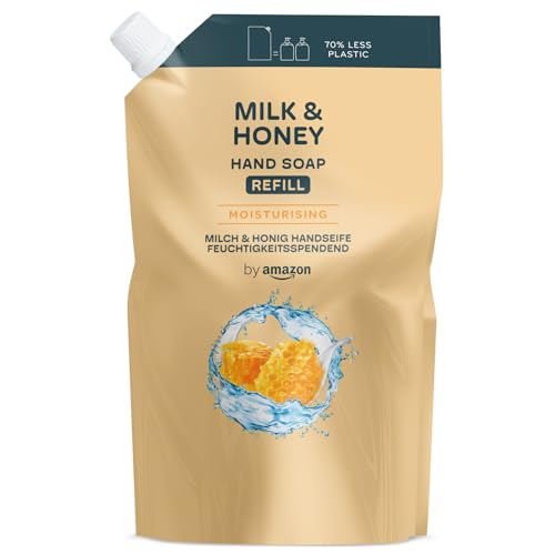 by Amazon Milk & Honey Hand Soap Refill, 2 x 1000ml - Image 3