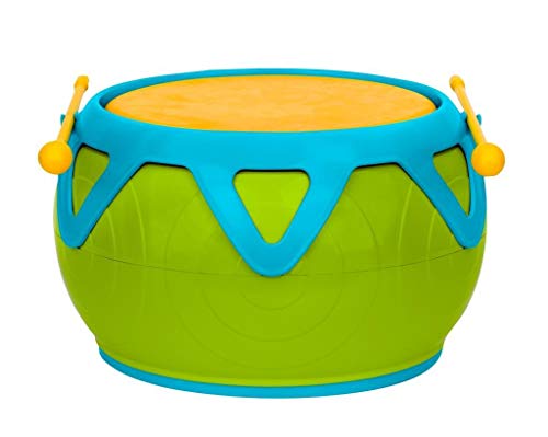 Voggenreiter Dschungel-Trommel Musikinstrument für Kinder ab 18 Monaten  robuste Trommel für Kinder im Dschungel Design Musikspielzeug mit reduzierter Lautstärke  Mehrfarbig