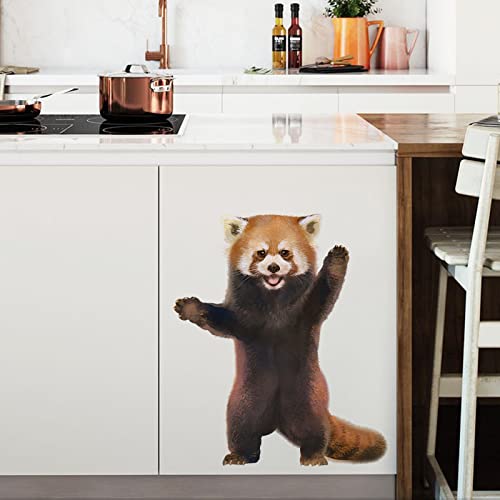 Vinilo decorativo panda rojo removible y resistente al agua miniatura 3