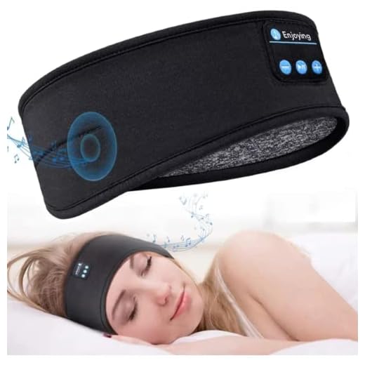 YIFAFA Máscara para dormir Fones de ouvido Bluetooth, Fones de ouvido Bluetooth 5.0 sem fio Máscara para dormir Mãos-livres com alto-falantes embutidos Microfone lavável