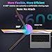 QQH Laptop Screen Extender, 15.6” Triple Portable Monitor for Laptop with Ultra-Slim FHD IPS Display, USB-C Plug and Play Extended Screen Compatible with MacOS, Windows, Android for 12-16