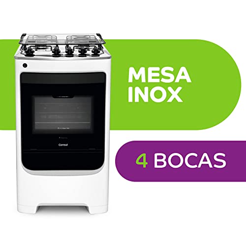 Fogão Consul 4 bocas Branco com acendimento automático - CFO4NAB BIVOLT - Imagem 3
