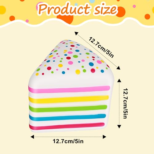 Cake Squishy, Jumbo Slow Rising Cake Squeeze Fidget Sensory Toy Giant Layer Cake Soft Relief Squishy for Adults Birthday Gift Party Favor (1pcs) by Glyrnur - Used condition - Image 2