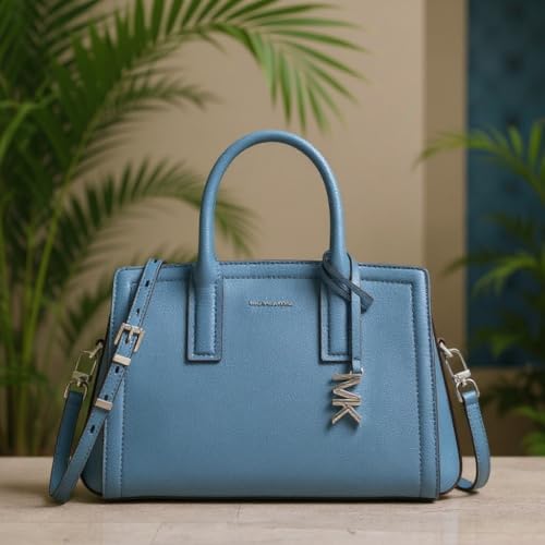 Image of Michael Kors Laila Small Satchel, Chambray