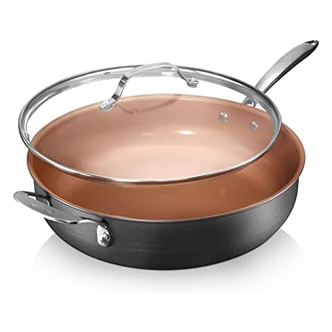 Gotham Steel Nonstick Sauté Pan - 5.5 Quart Cover