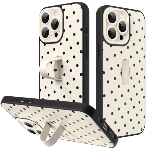 KANGHAR Compatible with iPhone 15 Pro Max Case White Dot Pattern