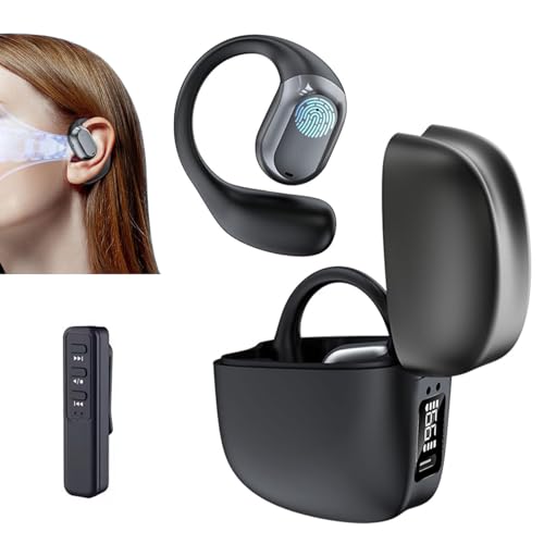骨伝導 イヤホンしゅうおんき 集音器 しゅうおんき 充電式 両耳 耳掛け型 USB 集音 会話用 テレビ用 スポーツ 片耳集音器 左右個別音量調整 耳をふさがない 超軽量 低延遅 外音取込み