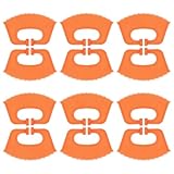 Veemoon 12 Piezas Picana para Ganado Vacuno Naranja, Pinza Nasal para Destete de Terneros, Herramienta de Manejo de Ganado para Granja, Suministros para Ordeñar y Control de Animales