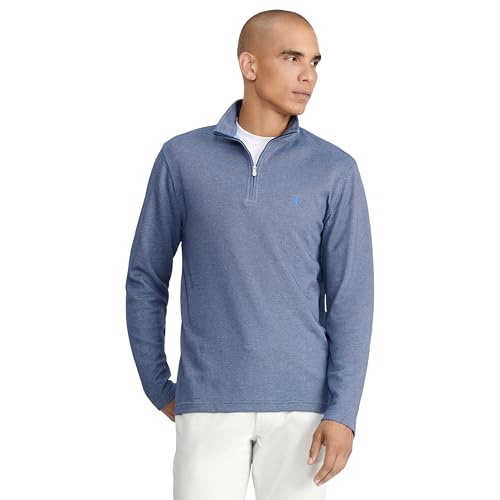 IZOD Men's Performance Comfort Quarter Zip Long Sleeve Shirt