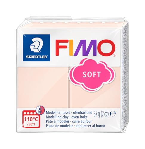 FIMO 8020 - Pasta de modelar, color piel clara, 56 gr (8020-43 ST)