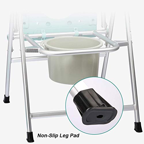 Commode de chevet pliable avec poignées antidérapantes de sécurité - 7