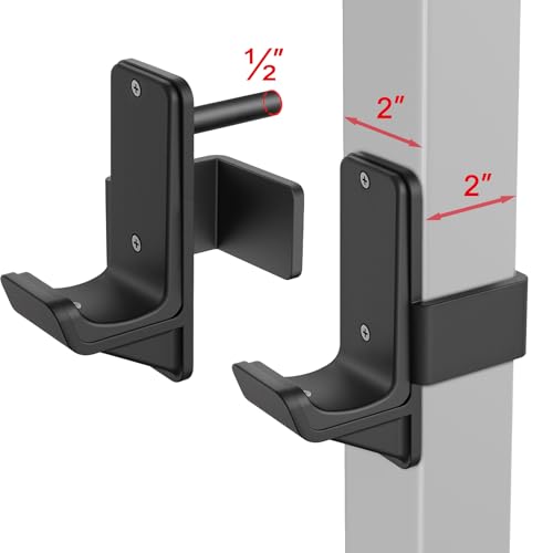 J-Hooks Kipika crochets power rack 2x2 3x3 support barre musculation acier - 3