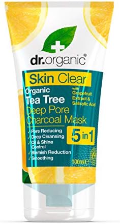 Dr Organic Skin Clear Deep Pore Charcoal Face Mask 100ml