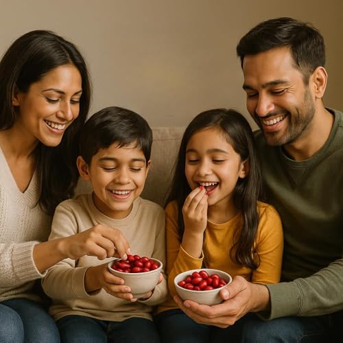 Image of Vbalaa Cranberry Almonds | Juicy Cranberry Coated Almonds | 100% Natural & Pure | No Added Preservatives, Colors & Artificial Flavours | Rich in Nutrition | Ideal for Snacking & Gifting-300gm