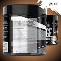 Warrior Rage Pre Workout Booster 392 g, 300 mg Koffein – Krazy Cola 45 Portionen, mit Beta-Alanin & Citrullin, für Fokus, Energie & Pump, vor dem Training – Ansicht 3