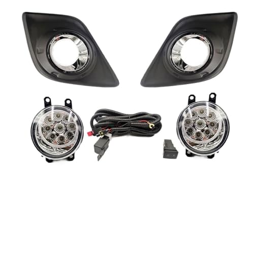 Grille feux antibrouillard avant DRL avec faisceau câblage étanche pour Hilux Revo 15-18