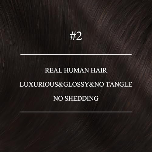 Image of YoungSee Nano Ring Hair Extensions Dark Brown Nano Bead Hair Extensions Real Human Hair Brown Nano-Tip Hair Extensions Human Hair 22 Inch Nano-Link Hair Extension for Long Hair 50s 50g