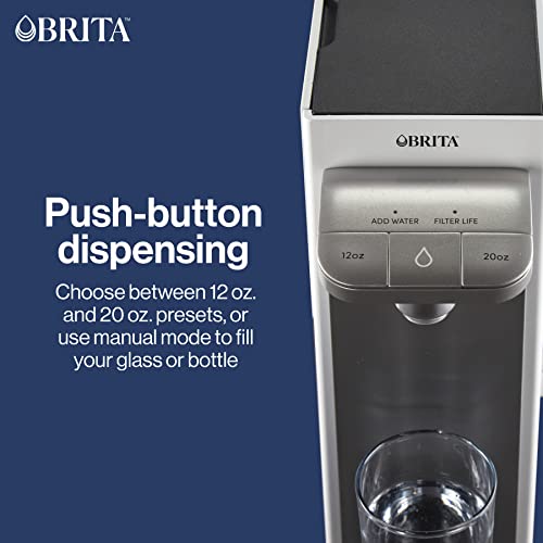 Brita Hub Instant Powerful Countertop Water Filter System, 12 Cup Water Reservoir, Includes 6 Month Carbon Block Filter, White, 87340 #TOP5