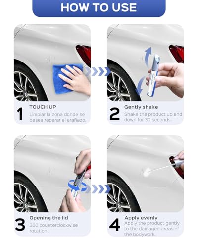 Image of Car Scratch Remover Touch Up Paint Pen Automotive Car Paint Pen -Car Paint Scratch Repair for Deep Scratches Special-Purpose Car Paint (SOLID WHITE)