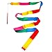 Aneco 14 pieces Dance Ribbons Streamers Rhythmic Gymnastics Ribbon with Rods for Art Dances, Baton Twirling, 14 colours