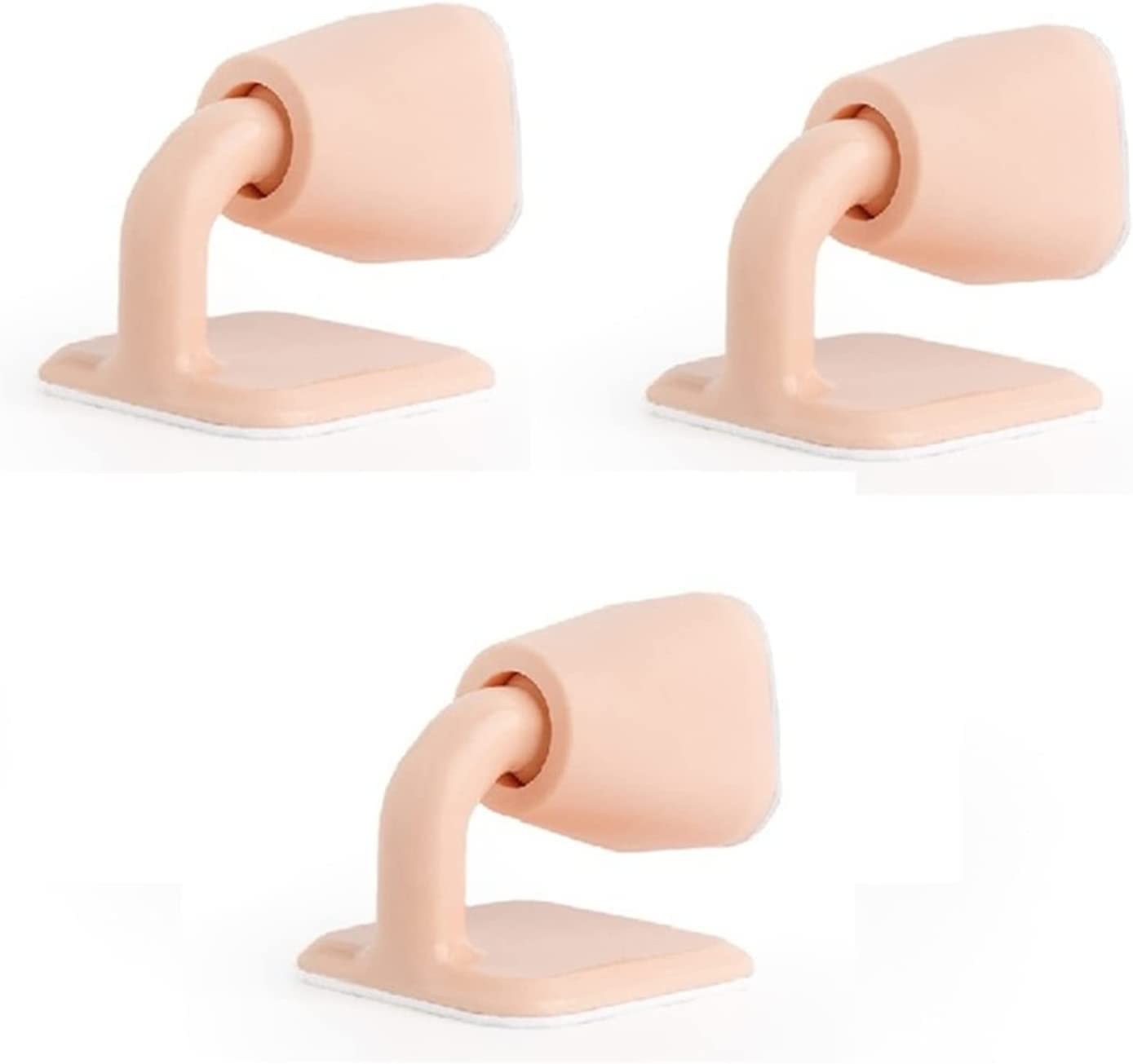 Tope De Puerta Parachoques de amortiguación, cuña de puerta, tapón de puerta silencioso sin perforación, topes de puerta magnéticos autoadhesivos de silicona, tapón de puerta de absorción de pared, so
