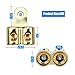 ZOOKOTO Classic Dual 4/6 Gauge Inputs to 5/16-Inch Ring Terminal Reducer Gold