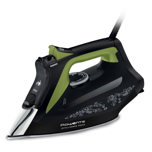 Rowenta Eco Intelligence Ferro a Vapore, Nero/Verde, DW6330