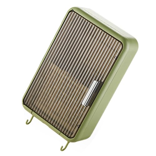 Wall Mounted Chopstick Draining, Dust Proof Kitchen New Cream Wallmounted Chopstick Cage for Home Flatware Organizers Utensils Storage with Cover, Suitable Ladles, Forks (Simple White) (Cream)