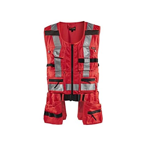 Blaklader 303218045500L High Vis Tool Vest, High Vis Red, Size L Cover