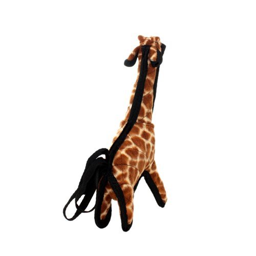 Tuffy - World's Tuffest Soft Dog Toy - Zoo Junior Giraffe - Multiple Layers. Made Durable, Strong & Tough. Interactive Play (Tug, Toss & Fetch). Machine Washable & Floats #TOP1