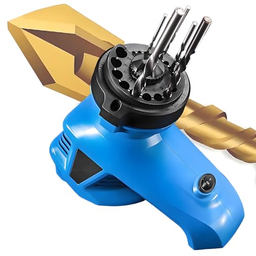Afilador automático de brocas, máquina de molienda de alta velocidad para afilado preciso de taladros helicoidales, ideal para bricolaje y uso profesional