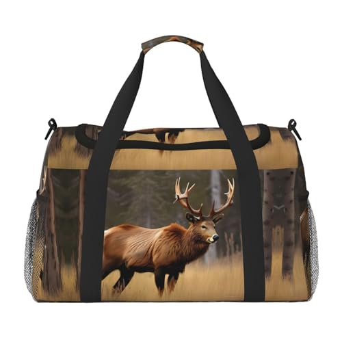 Sac de sport à imprimé cerf et ours pour vos séances de yoga