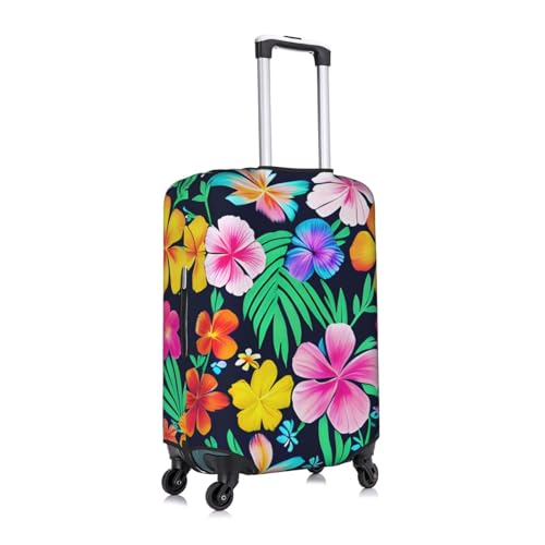 Stretch Luggage Cover for Travel, Colorful flowers Print Luggage Case Cover, Easy Find Suitcase Protector3