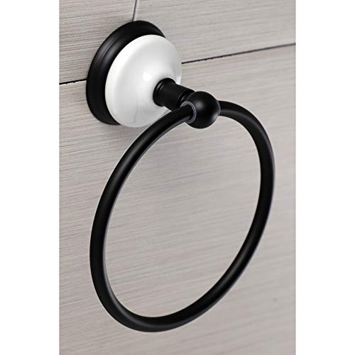 Kingston Brass Ba1114Mb Victorian -Towel Ring, Matte Black #TOP1