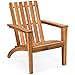 GIANTEX Adirondack Stuhl, Garten Sessel rustikal, Gartenstuhl aus Akazie Holz, Westport Chair/Sessel Design, Gartenmöbel Holzliege Holzstuhl ergonomisch für Garten, Balkon, Terrasse