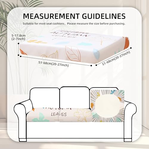 Image of BIETYONE 8Pcs Stretch Patio Cushion Covers,Outdoor Couch Covers Replacement,Outdoor Couch & Sofa Slipcovers,for Patio Furniture Cushion Covers,Washable Reusable urniture Protector(Chrysanthemum,8PCS)