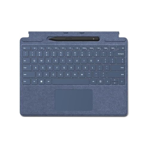 Microsoft Surface Pro 9, 8 o X - Tastiera con copertina Signature Type - Blu