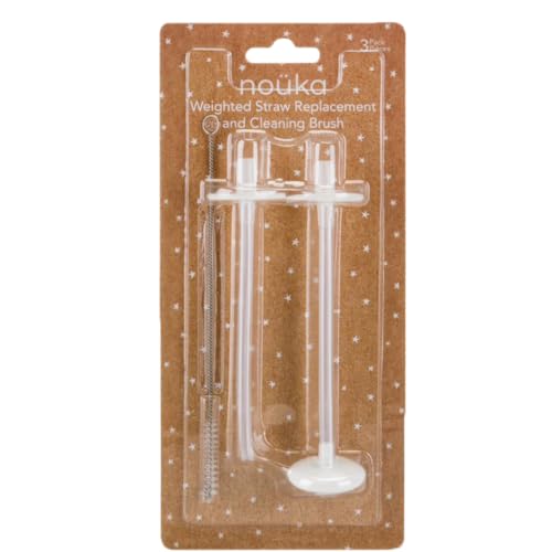 nouka(ノーカ) 2wayカップ用 替えストロー×2+ブラシセット(ボトムのみ)【日本正規品】替えパーツ ベビーマグ おもり付きで最後まで飲める NK-REP01