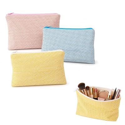 LUFFLOK 3 Pezzi Pochette Trucchi Wash Bag in Cotone Set Viaggio (3 Pezzi)