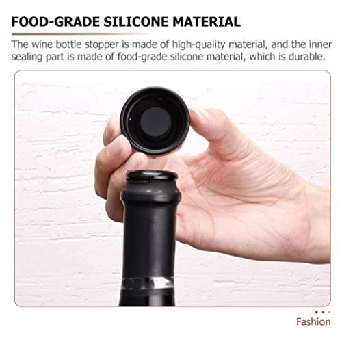 Hemoton Barras de Garrafas de Vinho 2Back Rolha de Vinho Reutilizável E de Silicone Torção Do Selado