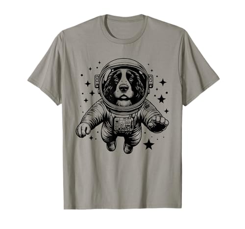 Dog Dad Mom Space Astronaute Springer Spaniel T-Shirt