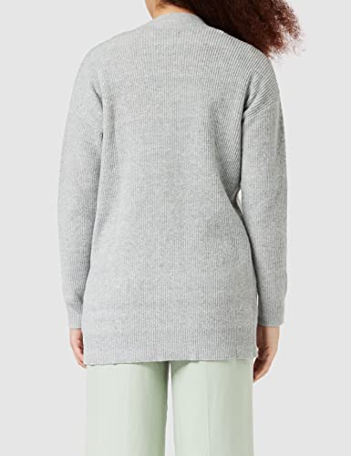 FIND Phrm3761, cardigan donna Donna, Grigio (Soft