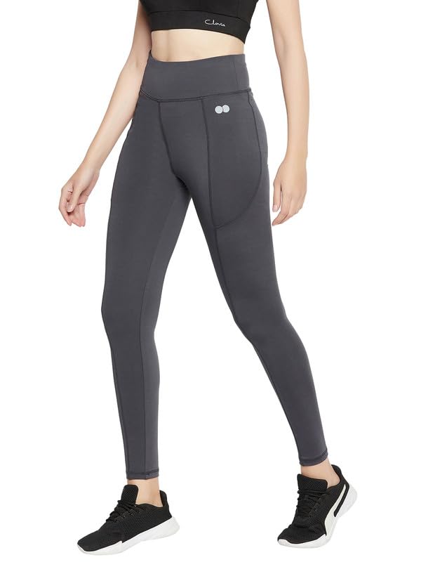 Image of Clovia Women's Snug Fit High-Rise Active Tights