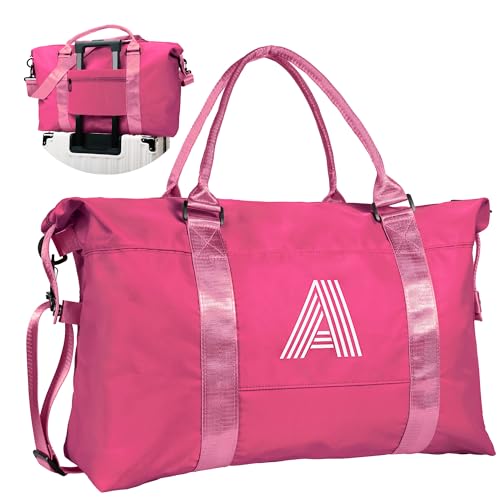 Image of Gifts for Teen Girl,Birthday Gift,Kids Travel Bag,Monogrammed Bag | for Girls Overnight bag,Sports Personalized Weekender Bags, Monogram Overnight Bags Gift for Her (Letter A)