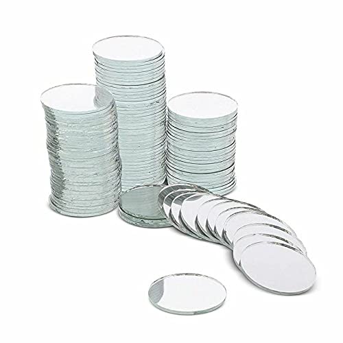 Craft Sheesha Mirrors Mosaic Pieces Embroidery Craft DIY Purpose Shisha Glass Disk Lens Cut Tiles Art & Crafts Decoration