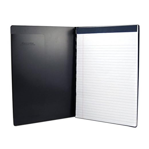 Saunders Padfolio, Recycled Aluminum, Black, 1 Padfolio (00879), Letter Size, 8.5x11 (879)